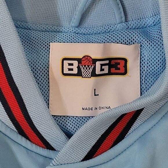 BIG 3 Ice Cube Triplets Blue Red Warm-Up Jacket / Pants Suit, Snap-Button L-XL - Picture 5 of 16